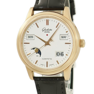 【3年保証】 グラスヒュッテ オリジナル セネタ パーペチュアルカレンダー 1-39-50-01-11-04 K18RG無垢 バー 自動巻き メンズ 腕時計