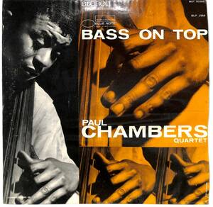 e3345/LP/米/BLUE NOTE/黒音符ラベル/Paul Chambers Quartet/Bass On Top