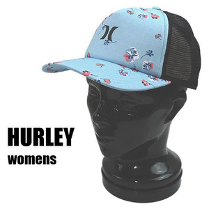 HURLEY/ハーレー レディース ICON TRUCKER PACIFIC BLUE 499 MESH CAP/メッシュキャップ HAT/ハット 帽子[返品、交換不可]
