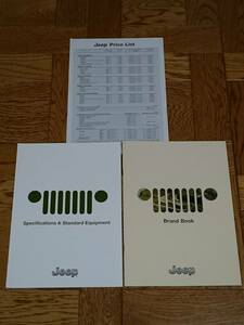 JEEP　ジープ　Brand Book　カタログ【2016年3月】　Price List（価格表）【2016年4月】　新品　【管理(YF)-2016-JP】