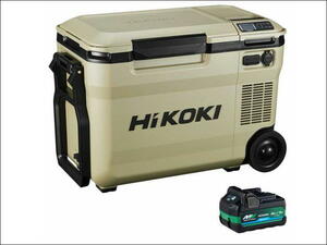 ③未開封品 HiKOKI ハイコーキ 36L コードレス冷温庫 UL18DE(WMBZ) サンドベージュ ※バッテリ1個付