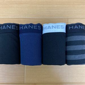 M ④ヘインズ Hanes ボクサーパンツ ボクサーブリーフ4枚 前開き メンズ 紳士 アンダーウェア インナー 肌着 下着 男子 中学生 高校生