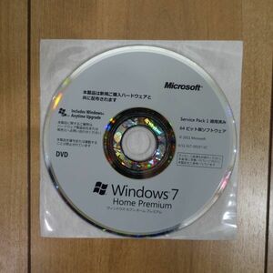 Microsoft Windows 7 Home Premium SP1 x64 OEM DVDディスクのみ