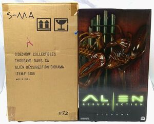 ☆ SIDESHOW COLLECTIBLE サイドショウ　ALIEN RESURRECTION DIORAMA　ALIEN 4　エイリアン レザレクション ジオラマスタチュー　中古 ☆