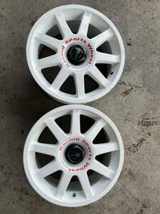 FALKEN RSN RACING SPORTS 15x7J PCD100-4H PCD114.3-4H ET35 アルミホイール 2本セット