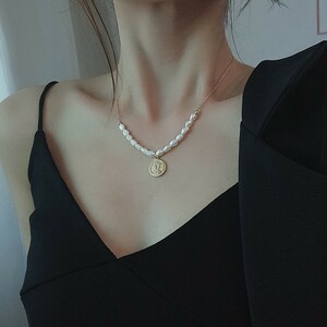 アクセサリー 真珠のネックレス 真珠のアクセサリ 最上級パールネックレス 高人気 淡水珍珠 鎖骨鎖 本物 結婚式 プレゼント 新品 TR203
