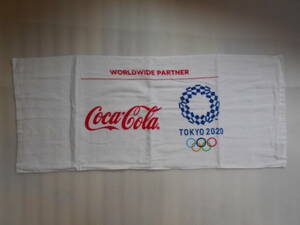 非売品　コカ・コーラ　東京オリンピック　2020　フェイスタオル　1枚　約34×80㎝位