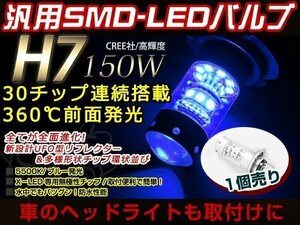 KAWASAKI Z1000 ZRT00A LED 150W H7 バルブ ヘッドライト 12V/24V ブルー ファンレス ライト 車検対応 全面発光 ロービーム