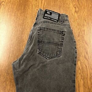 【FD221】POLO JEANS COMPANY RALPH LAUREN W27 L31 ブラック ジーンズ ジーパン デニムパンツ ブランド古着 ポロ ラルフローレン 送料無料