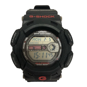 カシオジーショック 腕時計 ウォッチ ガルフマン GULFMAN G-9100 デジタル 樹脂バンド クォーツ 黒 ブラック 赤 レッド ※TP メンズ