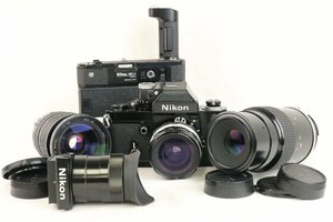 Nikon ニコン F2 フォトミックA ブラック NIKKOR‐H Auto 28mm F3.5 Micro－NIKKOR 105mm F4 DW-2 他 一眼レフ レンズ 【彩irodori】