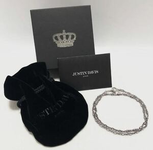 良品 JUSTIN DAVIS ジャスティンデイビス TINY CROSS CHAIN ネックレス シルバー