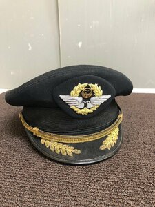 NI050173◆JAL 日本航空◆パイロット制帽 旧 コレクション 機長 操縦士 当時物 レア 現状品