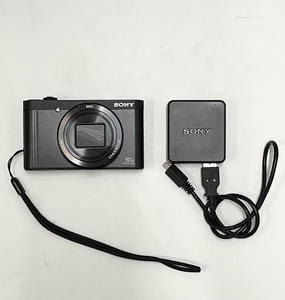 【JBI 5177】 1円～ SONY Cyber-shot DSC-WX500 デジタルカメラ ブラック レンズ Vario-Sonnar T 3.5-6.4/4.1-123 通電動作確認済み 現状品