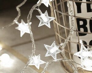 送料無料！　クリスマス照明　星　Star　LED　強い輝きの白光色で雰囲気抜群！　Xmasイルミ　電飾　アクセサリ　