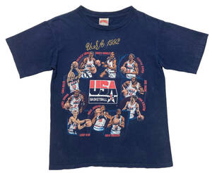 90s ドリームチーム NUTMEG Tシャツ M 1992年 バルセロナ五輪 ビンテージ NBA USA製