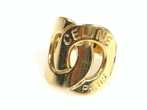 セリーヌ　CELENE　ロゴサークル　イエローゴールド　リング　指輪　サイズ11号　750/YG　15.6g　YAS-9258