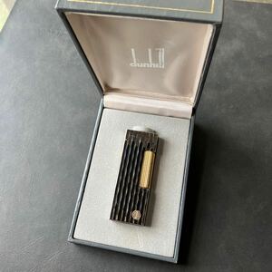 dunhill ダンヒル ライター シルバー ×ゴールド 箱付き　美品★30