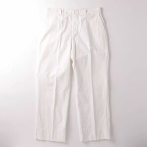 【極美品】1930s Vintage cotton slacks chino ヴィンテージ スラックス コットン チノ パンツ USA製 W36 アンティーク ホーン(角)ボタン