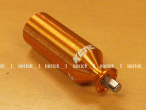 【送料230円】KCNC スルーアクスルライトアダプター ゴールド スルーアクスルにライトを取り付けるアダプター 金 ディスクブレーキ