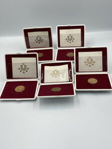 1967年 ユニバーシアード東京大会 記念メダル 銅メダル 5枚セット 造幣局 貴金属 丹銅 記念硬貨 レトロ 790202000074【2002】