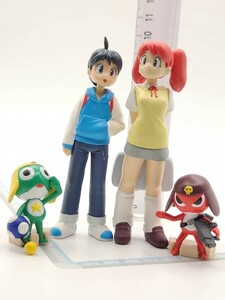 ケロロ軍曹&日向 冬樹 夏美 制服Ver.＆ギロロ伍長 フィギュア コレクションC-MODEL[24D27検]Sgt.Frog Keroro Gunso秋 マスコットFigurine