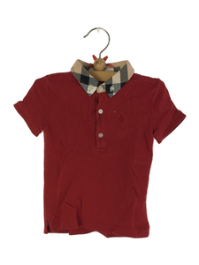 BURBERRY CHILDREN◆ポロシャツ/80cm/コットン/RED