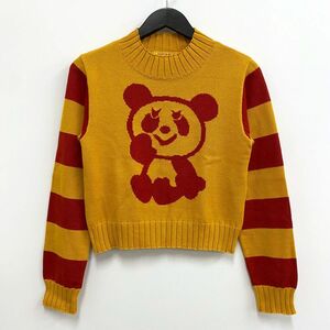 HYSTERIC GLAMOUR ヒステリックグラマー PANDA編込 ショートセーター サイズ : Free/店頭/他モール併売《レディース古着・山城店》S491