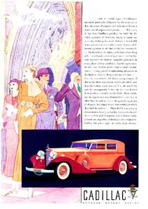 ◆1933年の自動車広告　キャデラック6　Cadillac
