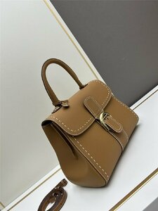 DELVAUX☆Brillant Mini Surpique ステッチミニバッグ SurpiqueRodeo Calf ブラウン