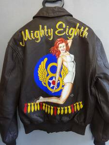 A-2/クーパー社/Mighty Eighth/ハンドペイント/G-1/B-3/美品/Mサイズ 