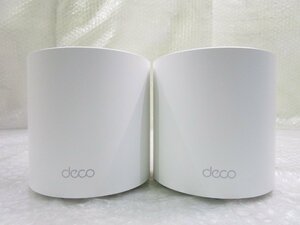 ★tp-link Deco X60 AX3000 WiFi6対応 メッシュWi-Fiシステム 2台セット 無線ルーター 通電OK 現状品 w41815