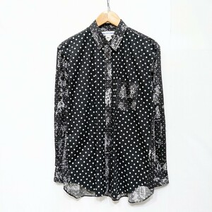 COMME des GARCONS SHIRT JEAN MICHEL BASQUIAT ギャルソン シャツ ドット NICOLAS BUFFE W22078 長袖シャツ サイズS コットン