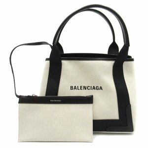 バレンシアガ ネイビー スモール カバス ブランドオフ BALENCIAGA キャンバス トートバッグ コットンキャンバス レディース