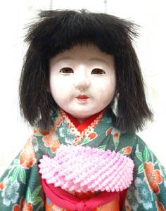 レトロコレクション　当時物 ＊東京美術人形　日本の美　市松人形　日本人形　 JAPANESE DOLL ＊高さ 約39.5cｍ(人形のみ） ＊木製台付　　