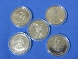 記念コイン　1978年　5種類：KOOTENAY　DOLLAR・SHUSWAP　DOLLAR・OKANAGAN　DOLLAR・TSIMSHIAN　DOLLAR・CARRIER DOLLAR　