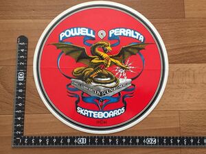 レア！80s POWELL PERALTA パウエルペラルタ バナー ドラゴン オールド スケートボード ビンテージ 特大サイズ ステッカー 新品 デッド