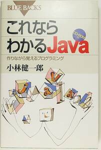 これならわかるJava　作りながら覚える　プログラミング　CD-ROM付　ブルーバックス　小林 健一郎 　
