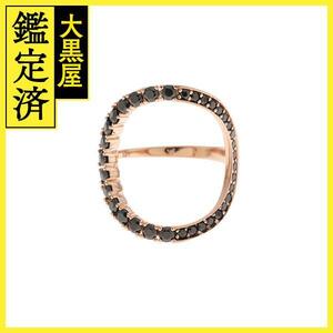 JEWELRY　貴金属・宝石　ブラックスピネル　リング　K18PG（750刻印）　4.4g　12.5号　2147200464275【208】