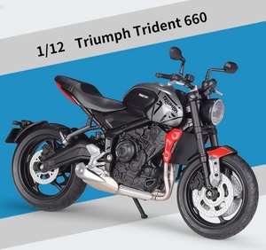 価格対策 バイク ミニカー 合金 おもちゃ 1/12スケール 17.1cm Triumph Trident 660 トライアンフ トリデント 合金 展示用 F236