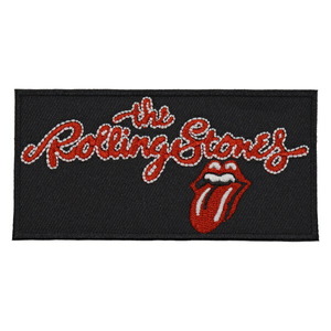 THE ROLLING STONES ローリングストーンズ Script Logo Patch ワッペン オフィシャル
