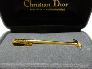 クリスチャン・ディオール　Christian Dior　タイピン　ゴルフクラブモチーフ　極美品！！