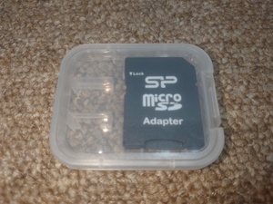 マイクロＳＤ　ｍｉｃｒｏ　ＳＤ　アダプター　Ａｄａｐｔｅｒ　シリコンパワー　ＳＰ　ケース付き　未使用品