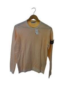 STONE ISLAND◆Reversible Knit Crewneck(リバーシブルニット)/S/WHT-ORG/6815544A8