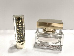 ■【YS-1】 香水 ■ ドルチェ＆ガッバーナ D&G ■ ローズ ザ ワン EDP 30ml リップスティック 130 ■ 2点セット まとめ 【同梱可能商品】D