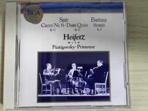 CD ルイ・シュポーア ベートーヴェン ヴァイオリン協奏曲 第8番 イ短調 作品47 劇唱の形式で/ヤッシャ・ハイフェッツ/クラシック/D325470