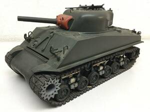 希少！1/16 電動RC TAMIYA タミヤ M4 シャーマン 戦車 完成品 1974年 当時物/ Futaba 2ch受信機 FP-R2F サーボ FP-S12