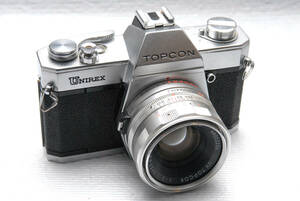 TOPCON トプコン製 昔の高級一眼レフカメラ UNIREXボディ+ 純正50mm単焦点レンズ付 希少品　