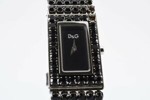 石付き ドルチェ＆ガッバーナ ドルガバ スクエア クォーツ レディース 腕時計 D&G
