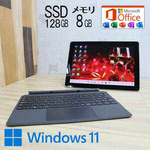 ★超美品 M.2 NVMeSSD128GB メモリ8GB★SURFACEGO Webカメラ Pentium 4415Y Win11 MS Office2019 Home&Business 中古品 ノートPC★P69907